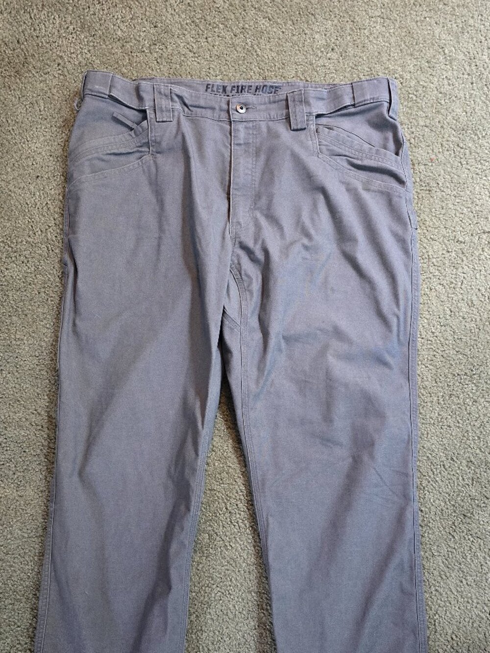 Duluth Trading Co Flex Fire Hose Relaxed Fit Sweat Management Work Pants